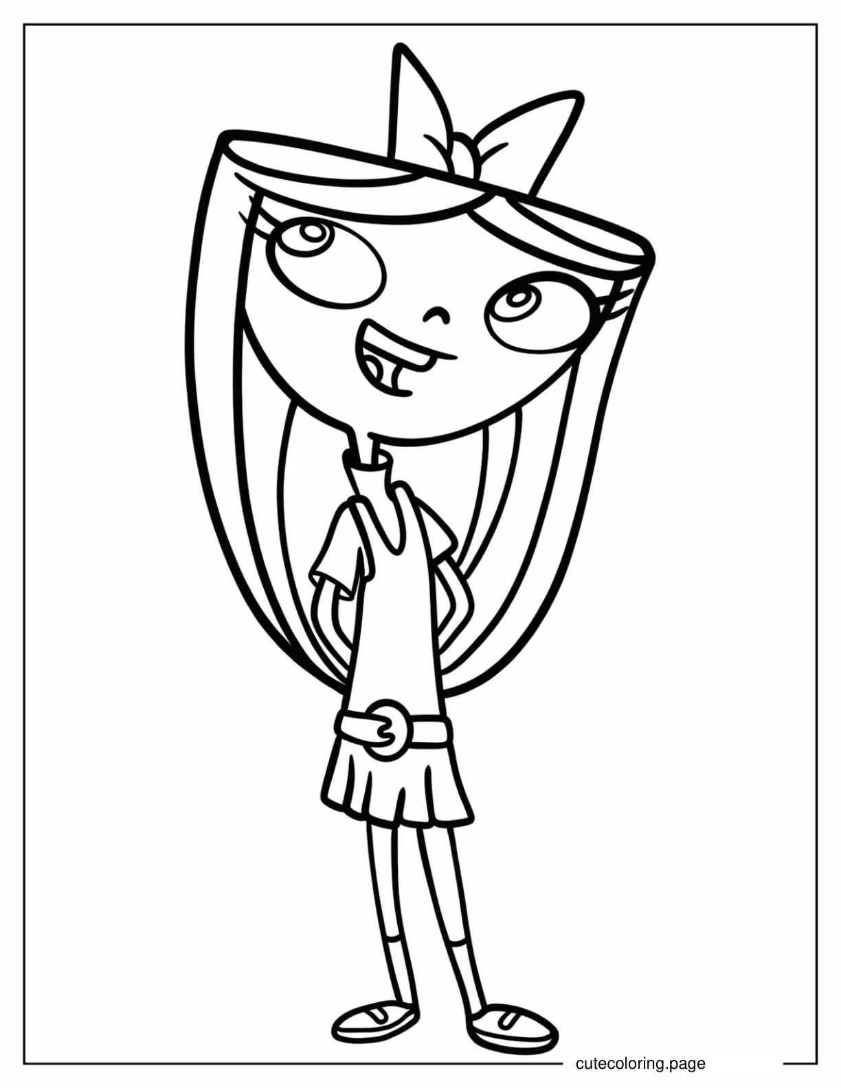 Easy Isabella Coloring Page For Kids coloring page