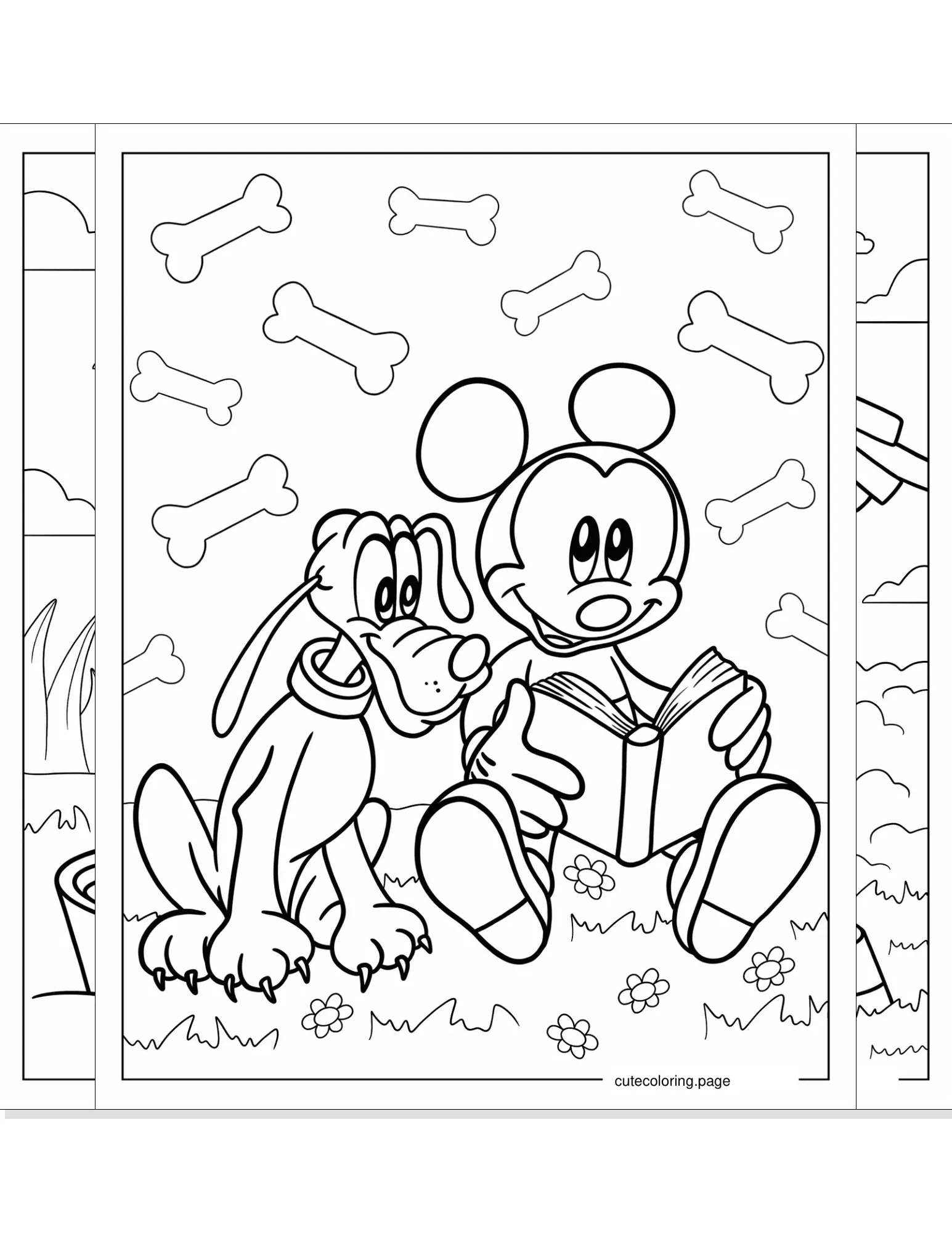 pluto coloring pages coloring page