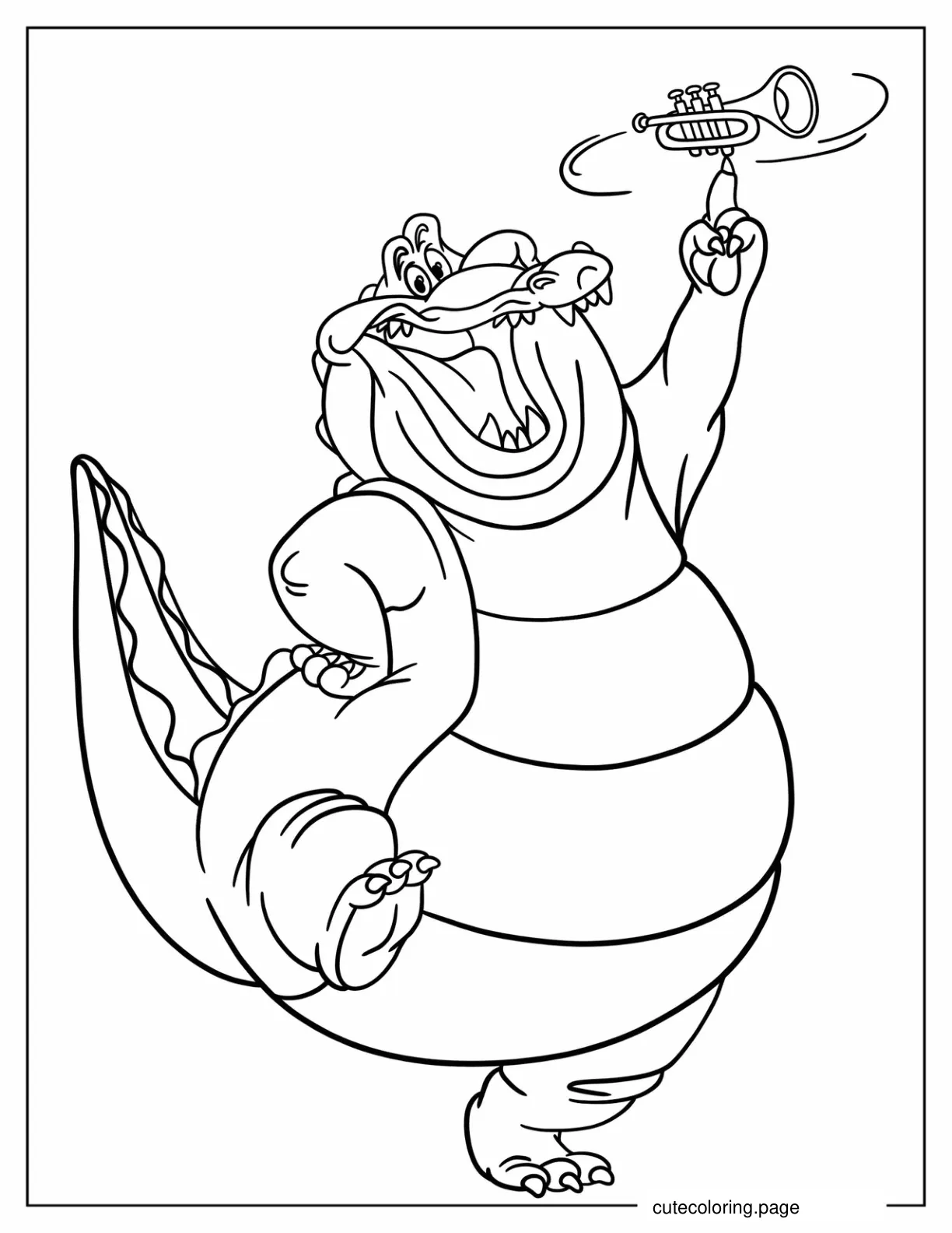 Louis The Alligator Coloring Page coloring page