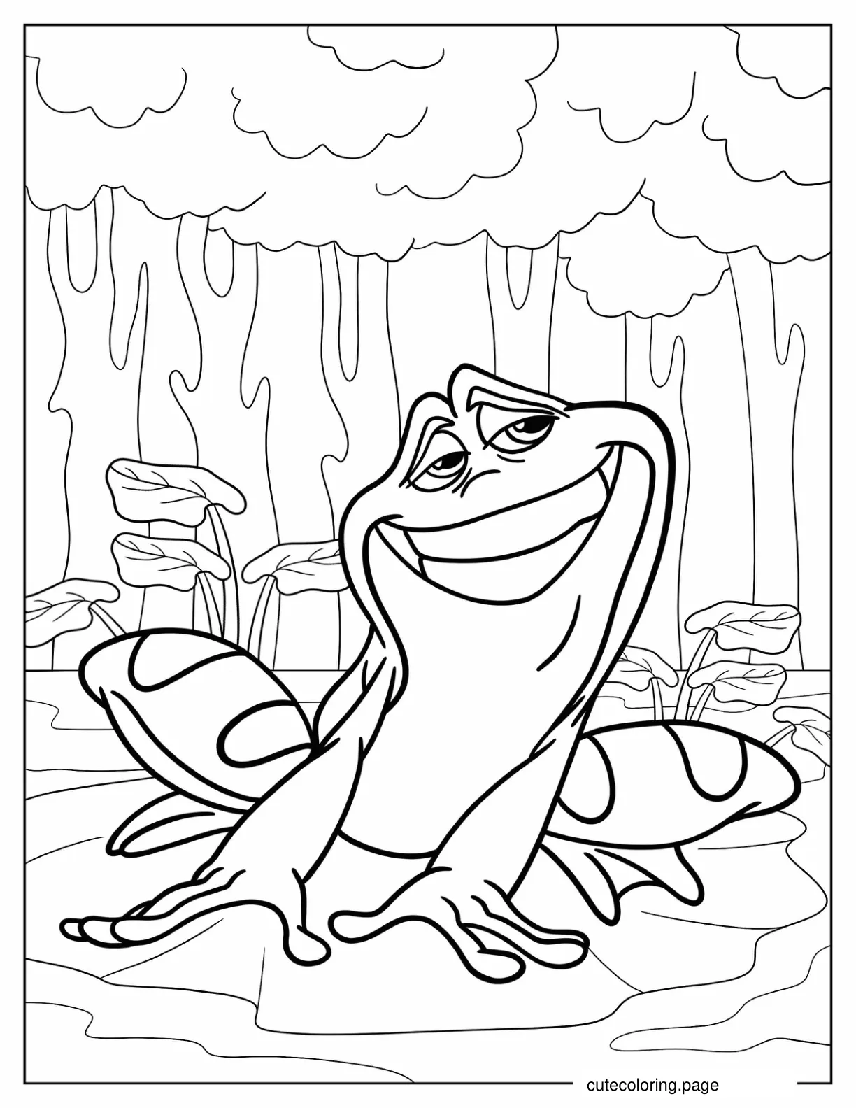 Prince Naveen Frog Coloring Page coloring page