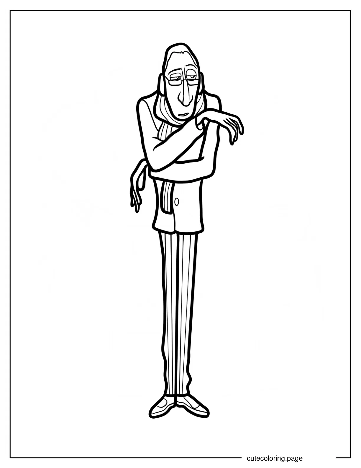 Anton Ego Coloring Page coloring page