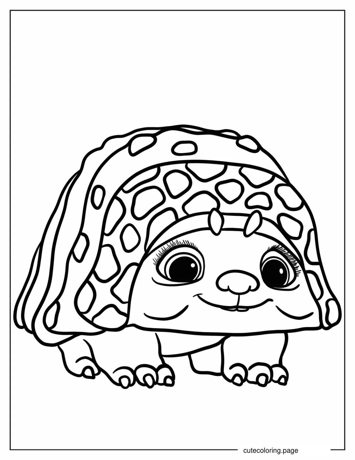 Cute Baby Tuk Tuk Coloring Sheet For Preschoolers coloring page