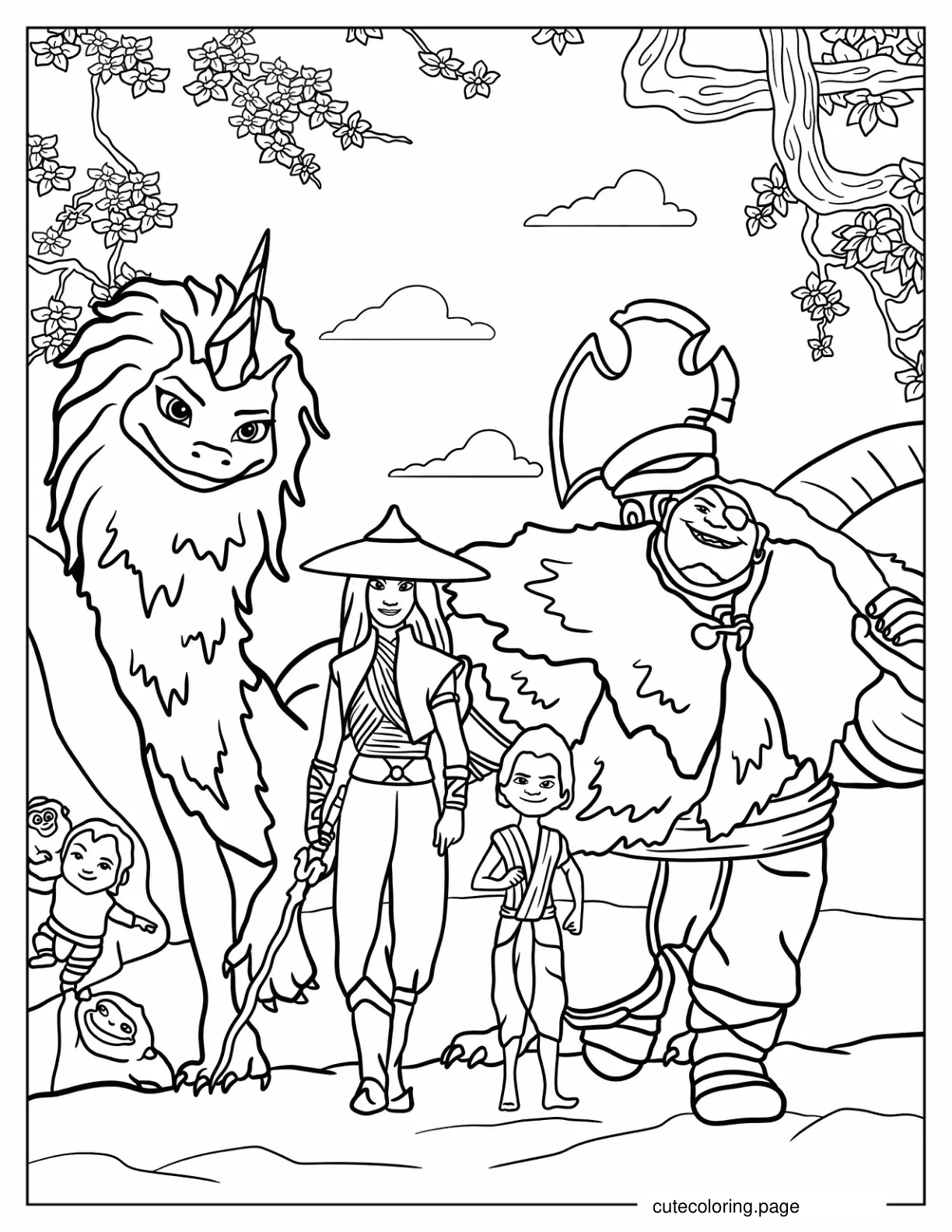 Sisu Raya Boun Tong Noi And The Ongis coloring page