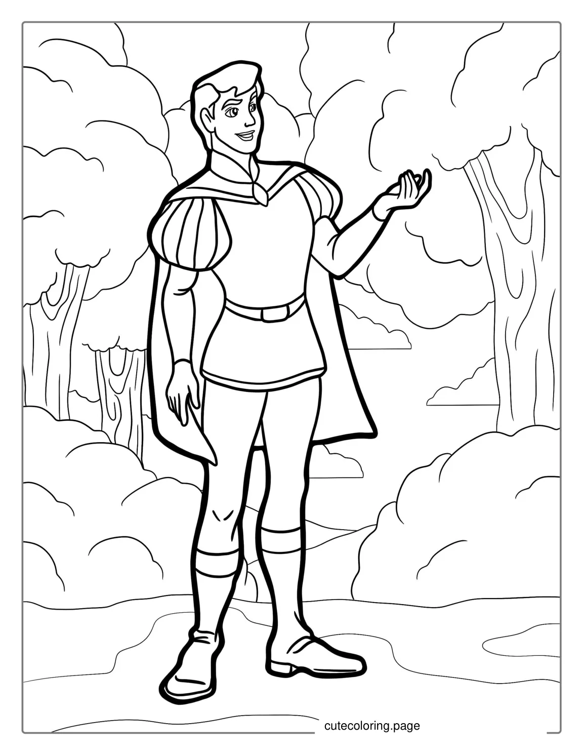 Coloring Page Of Prince Phillip From Sleeping Beauty coloring page