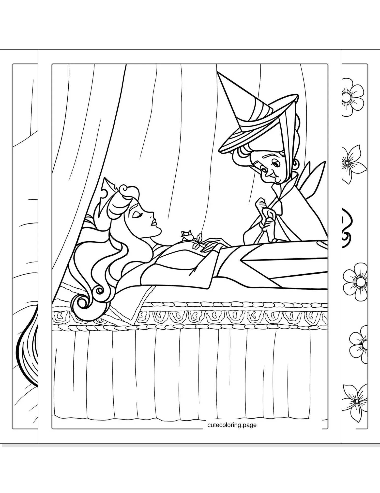 sleeping beauty coloring pages coloring page