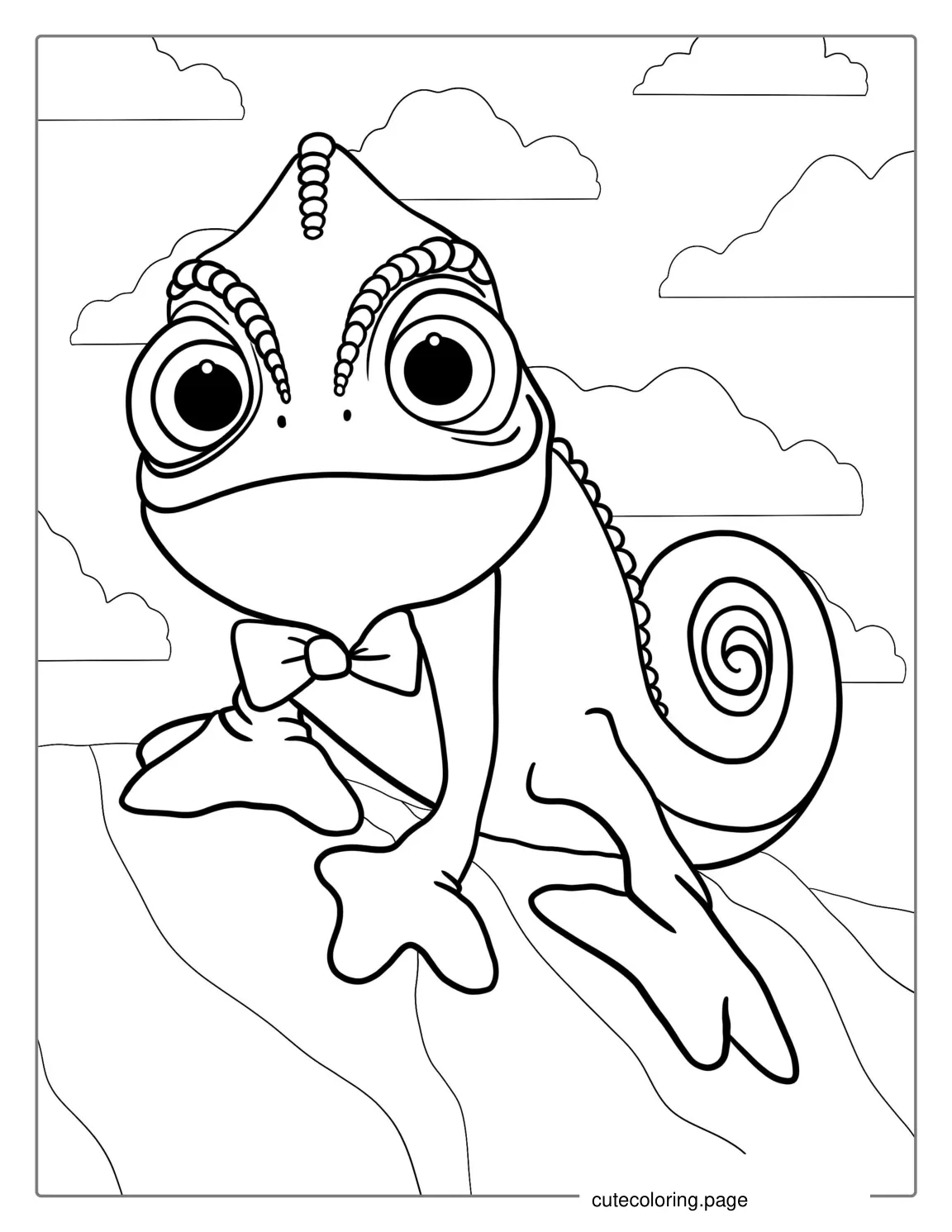 Coloring Sheet Of Pascal From Frozen coloring page