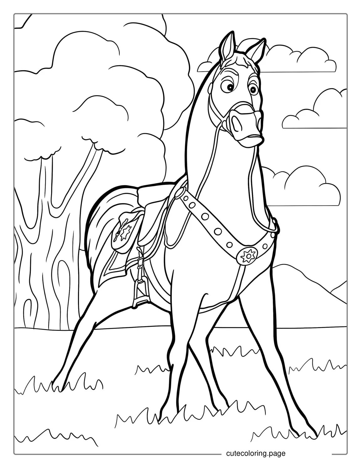 Maximus Horse Coloring Page coloring page