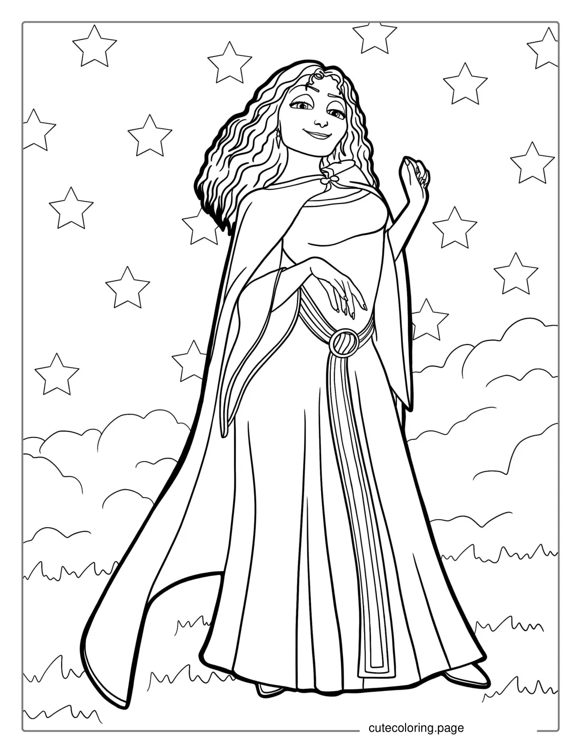 Mother Gothel Coloring Picture coloring page