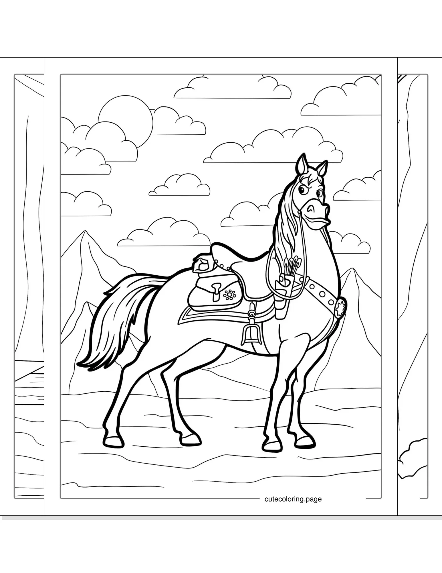 tangled coloring pages coloring page