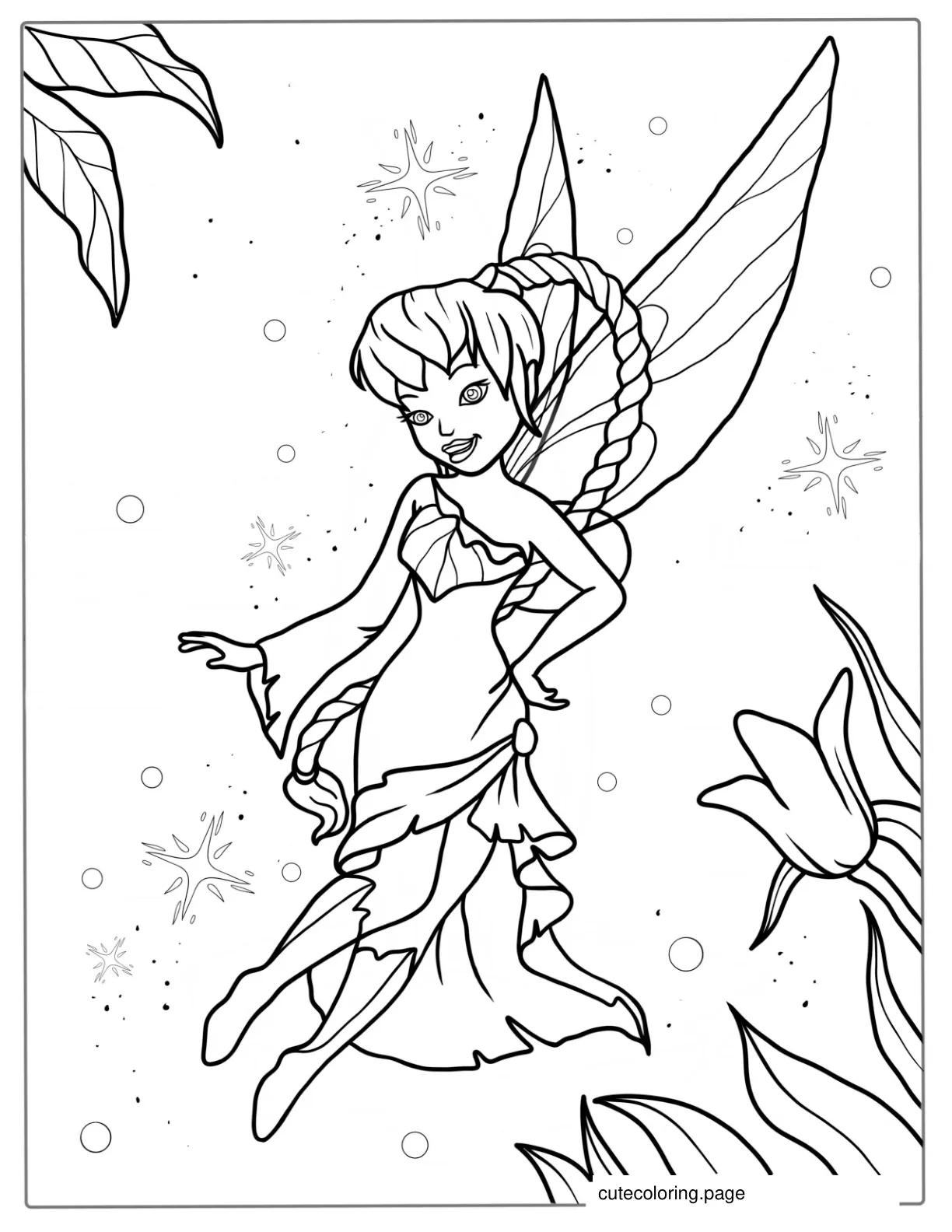 Rosetta From Pixie Hollow To Color coloring page