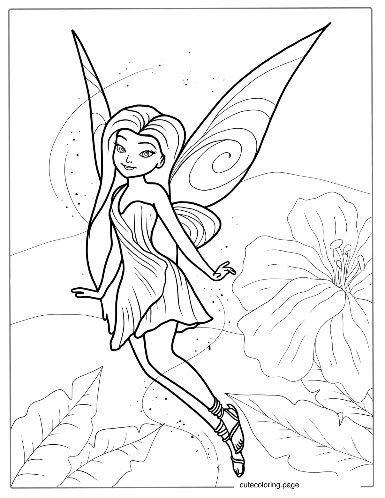 Silvermist Fairy Coloring Page coloring page