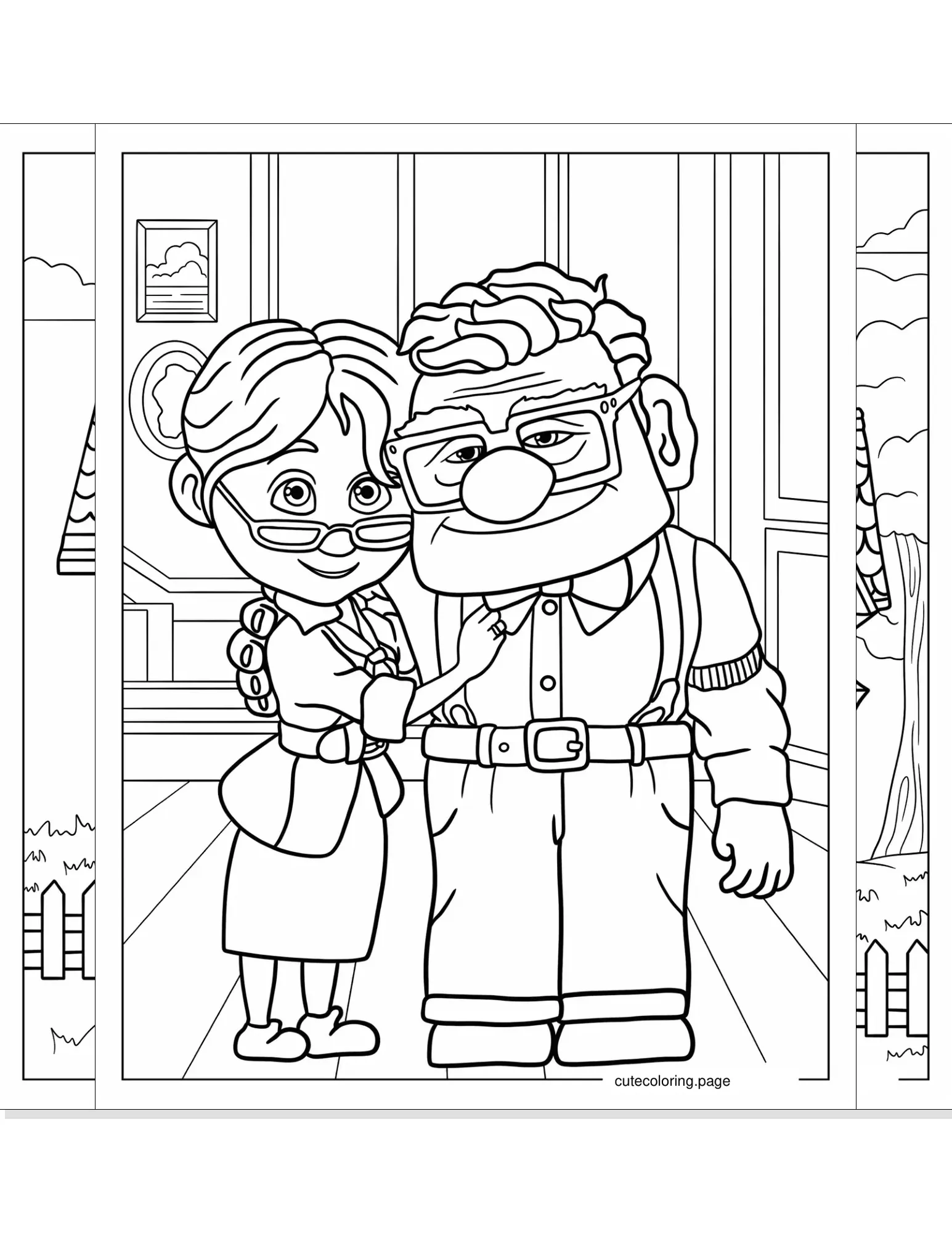 up coloring pages coloring page