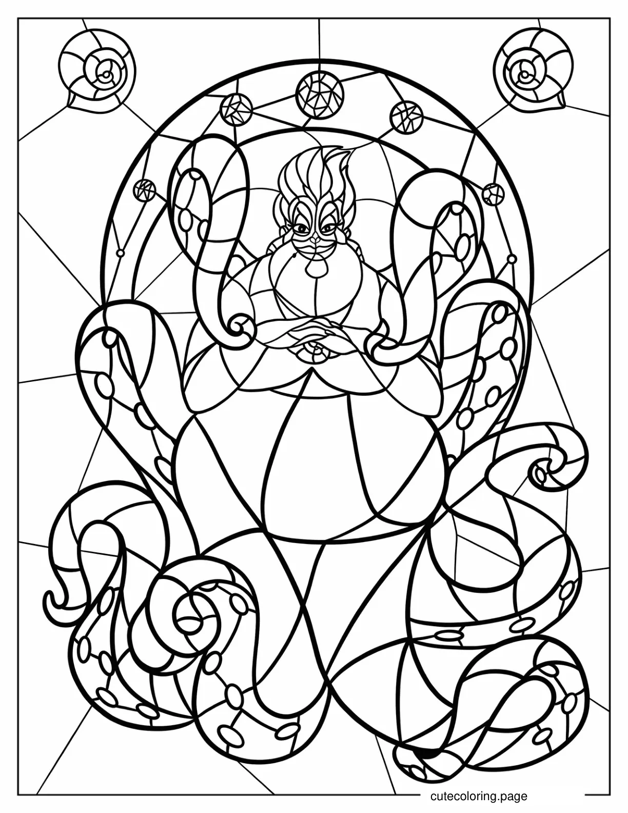 Ursula Stained Glass coloring page