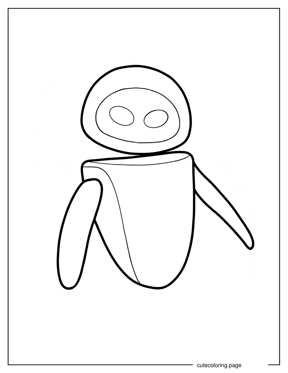 Easy Eve Outline Coloring Page For Preschoolers coloring page