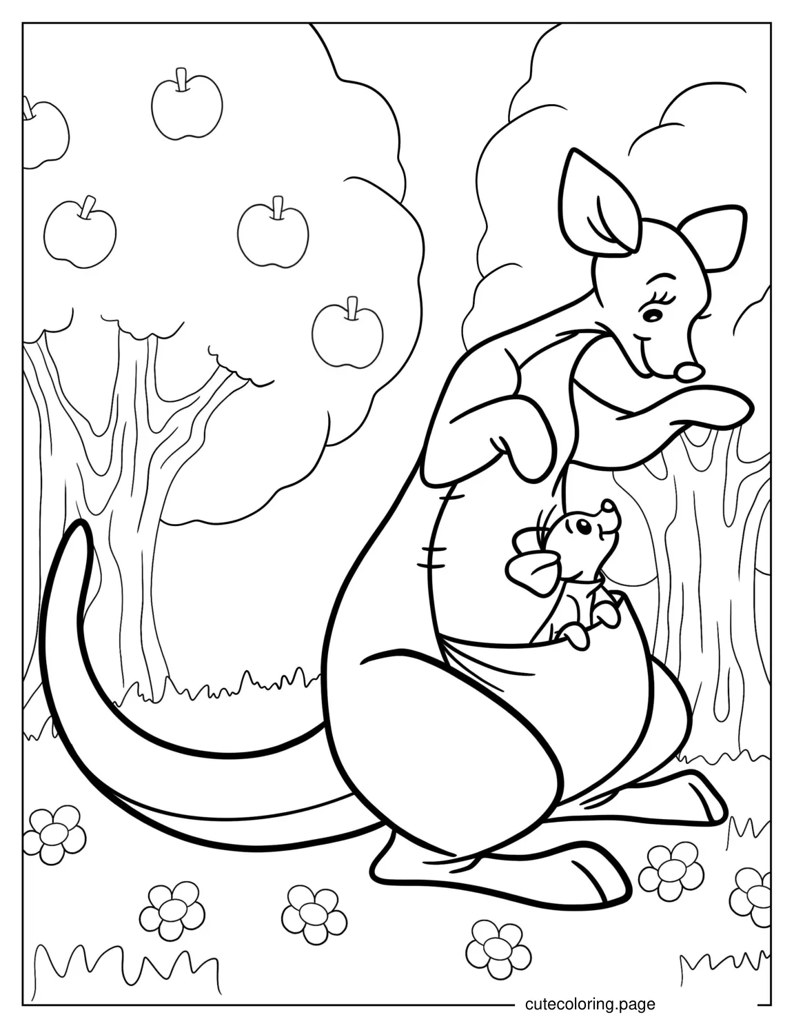 Coloring Page Of Kanga And Roo coloring page