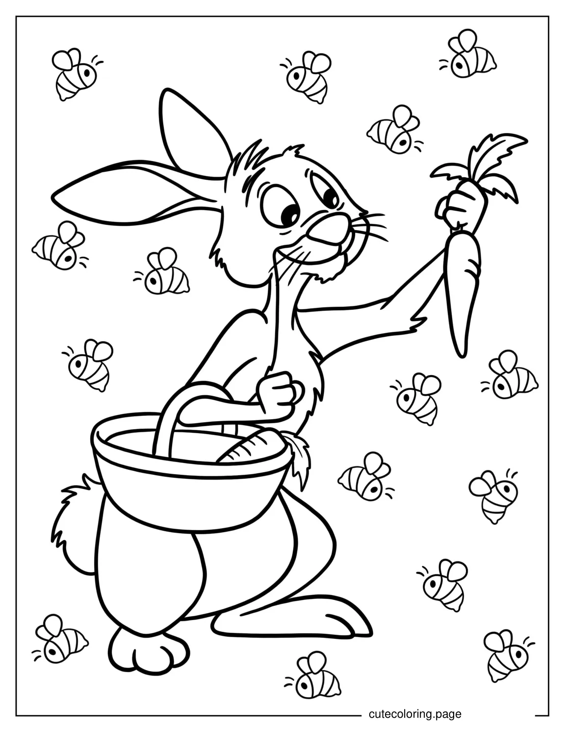 Rabbit From Winnie The Pooh To Color coloring page