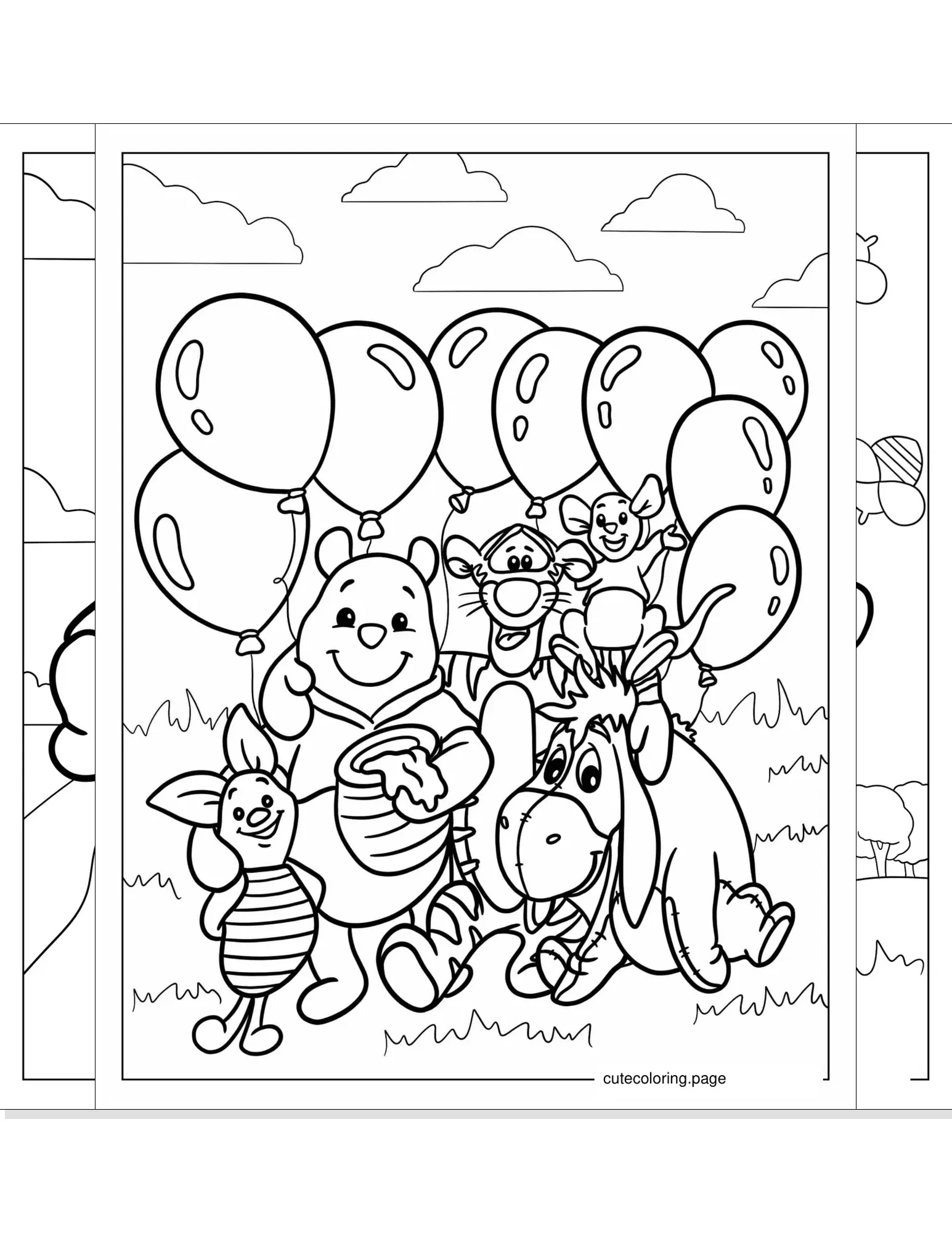 winnie the pooh coloring pages coloring page