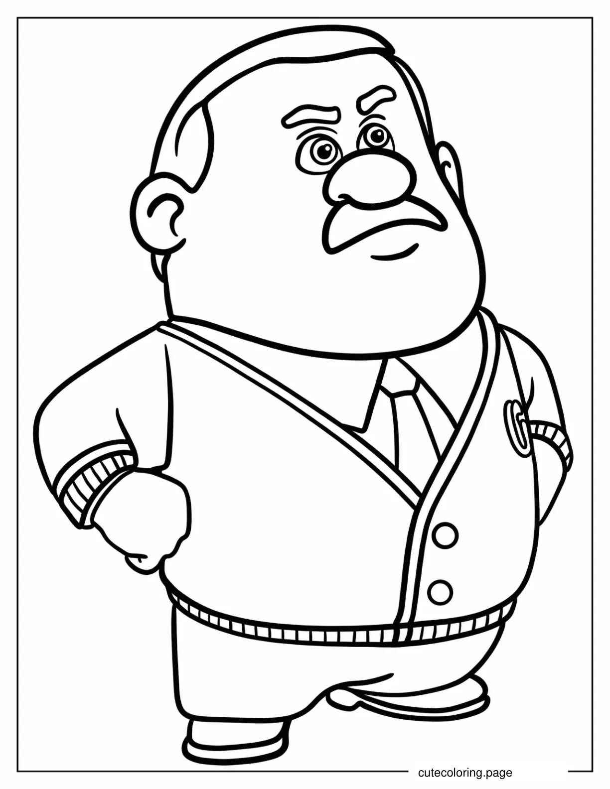 Gene From Wreck It Ralph Coloring Sheet coloring page