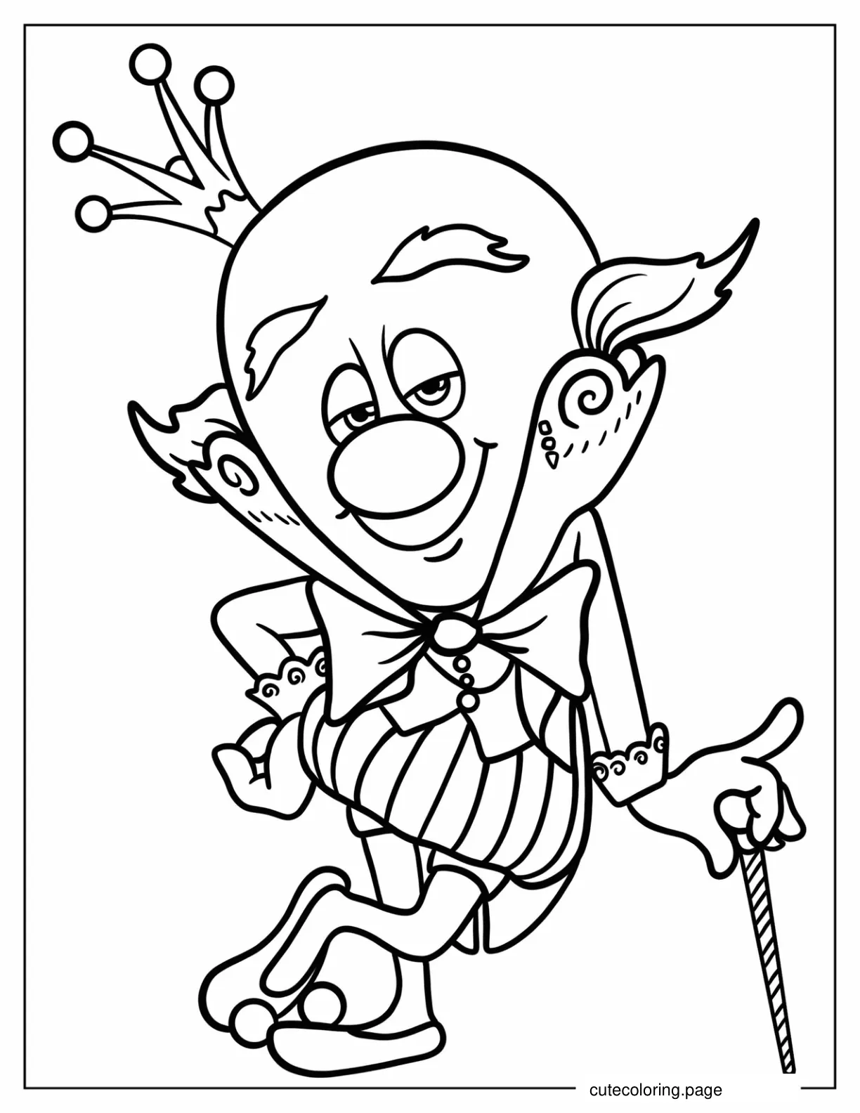 King Candy Smirking coloring page