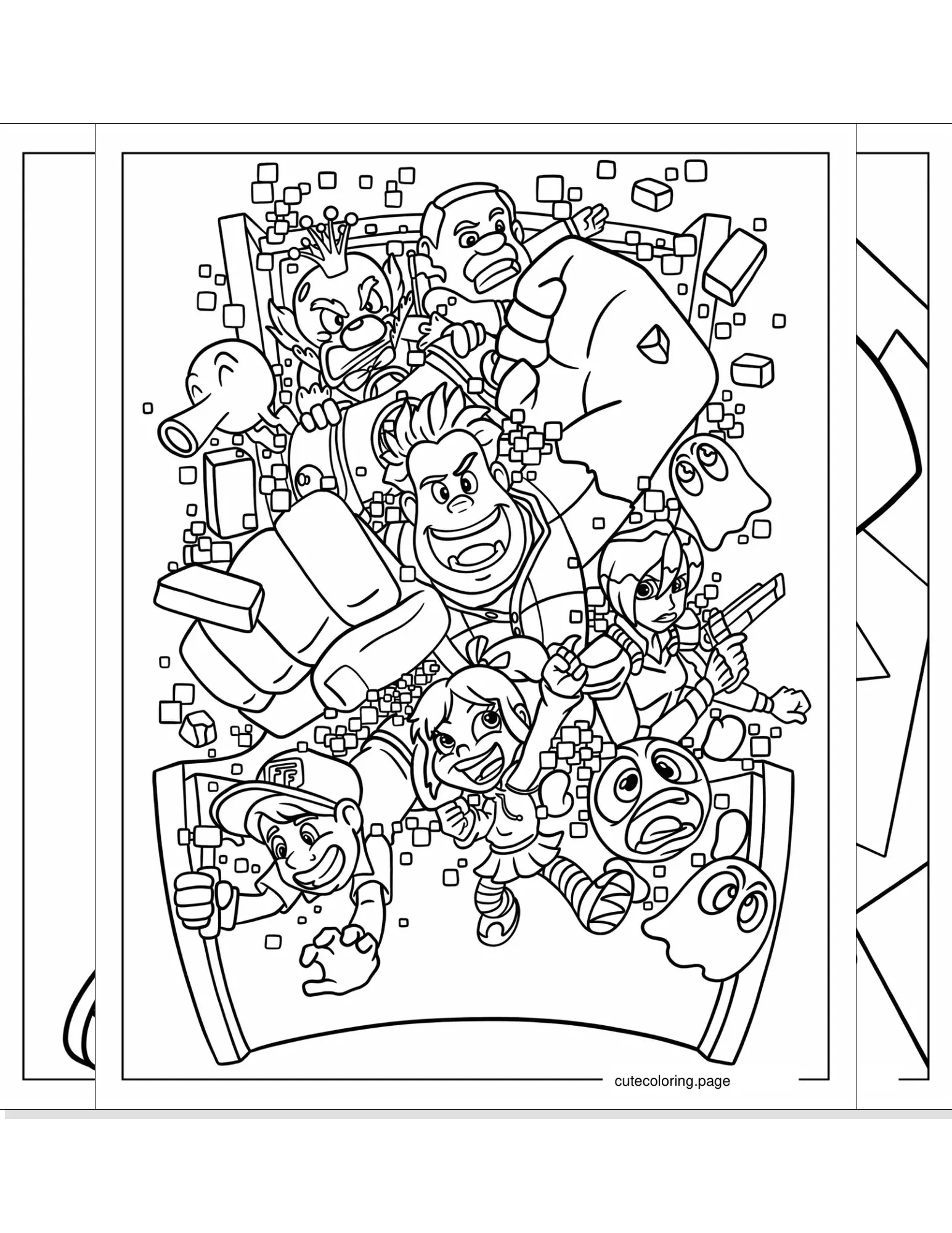 wreck it ralph coloring pages coloring page